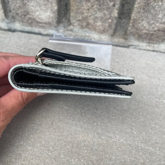 KATE SPADE MAVIS STREET SERENADE WALLET Silver Excellent Condition - Picture 4 of 9